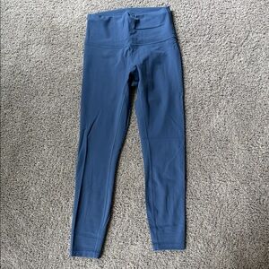 lululemon athletica 25 inch Wunder Train Blue High-Rise Leggings